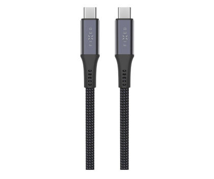 Kabel FIXED Pleciony Kabel USB-C/USB-C 1,2m USB4 gen2 4K/60Hz 240W gray